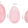 œuf de yoni quartz rose egg lithotherapie dimensions