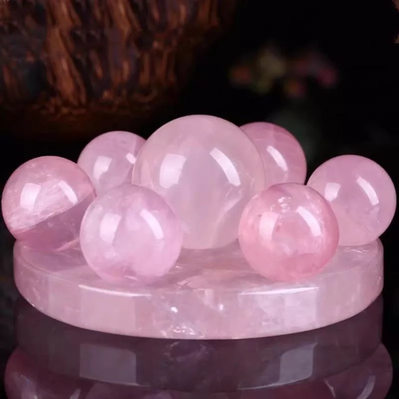 quartz rose love crystal boule lithotherapie 7